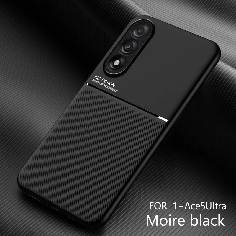 Non-Slip Texture Shockproof Case For OnePlus Nord 5 Ace5 Ultra Soft TPU Frame PU Leather Plastic Magnetic Phone Cover Fundas