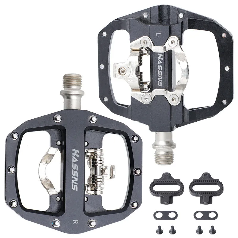 

Ultralight Flat Feet Mountain Bike Pedal CNC Aluminum Alloy Bearing SPD Self-locking Anti-slip Bicycle Pedal Cycling Parts