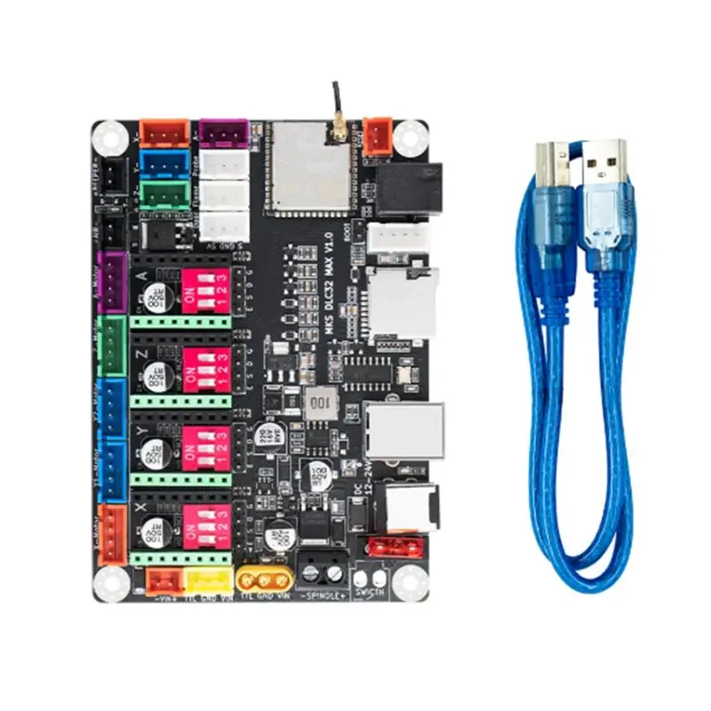 PORK-Laser Engraving Machine MKS DLC32 MAX CNC Router Board Motherboard With T-Armor 24V Fan view 4