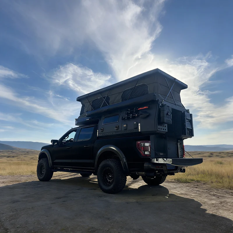 Cheap Price Most Affordable Modern Style Travel Caravan Wholesale Truck Camper for Pickup Outdoor Camping 2 People