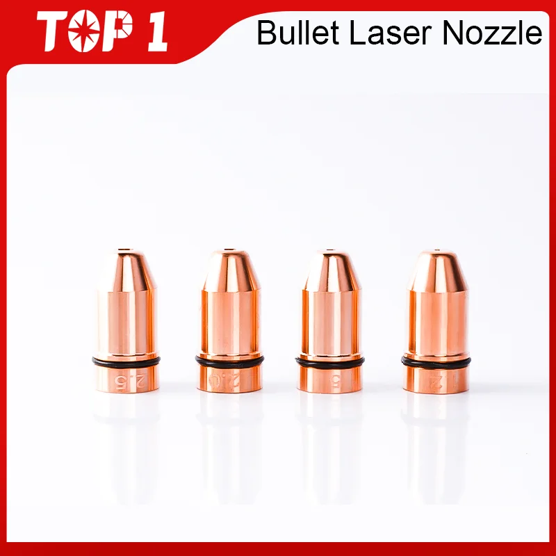 TOP1 10pcs/lot Type E Bullet Cutting Nozzle Single Double Layer Caliber 0.8-4.0mm for Lasermech Cutting Raytools BT210S laser H