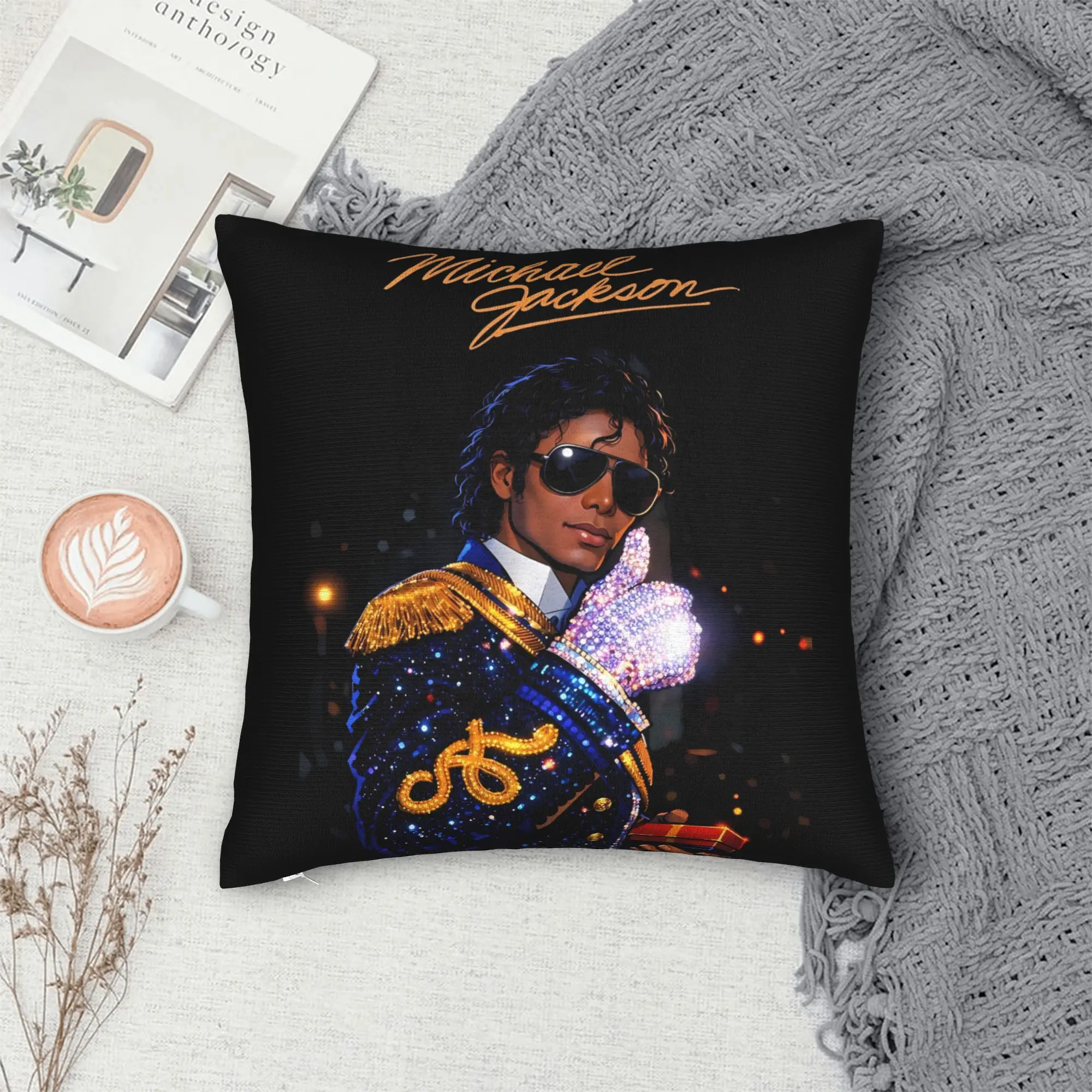 Michael Jackson Pillow Cover  Comfy Cushion Cover Morden Pillow Case For Sofa Home Decoration