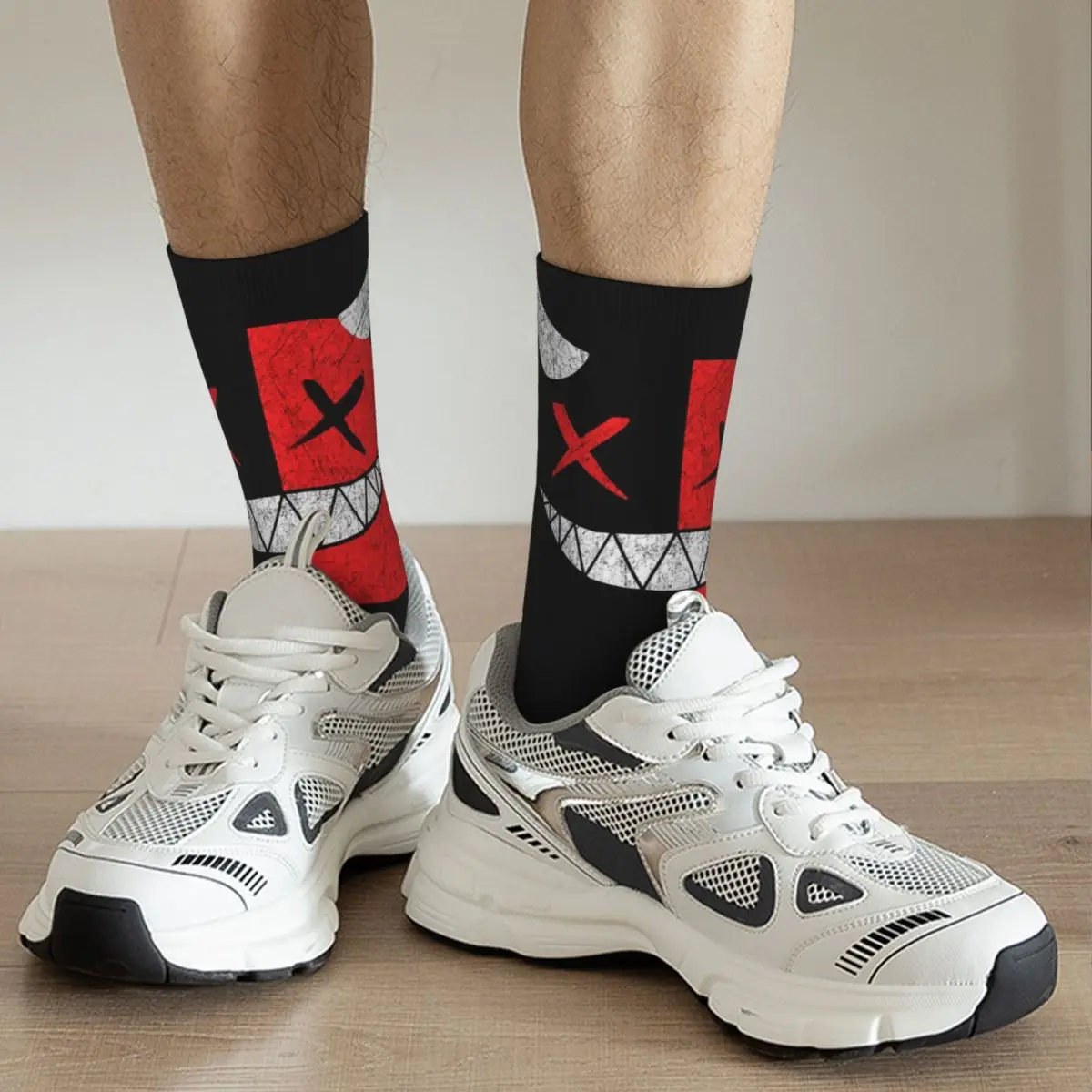 Monster Face cosy Calcetines Unisex, calcetines con estampado 3D feliz para correr, estilo callejero, Crazy