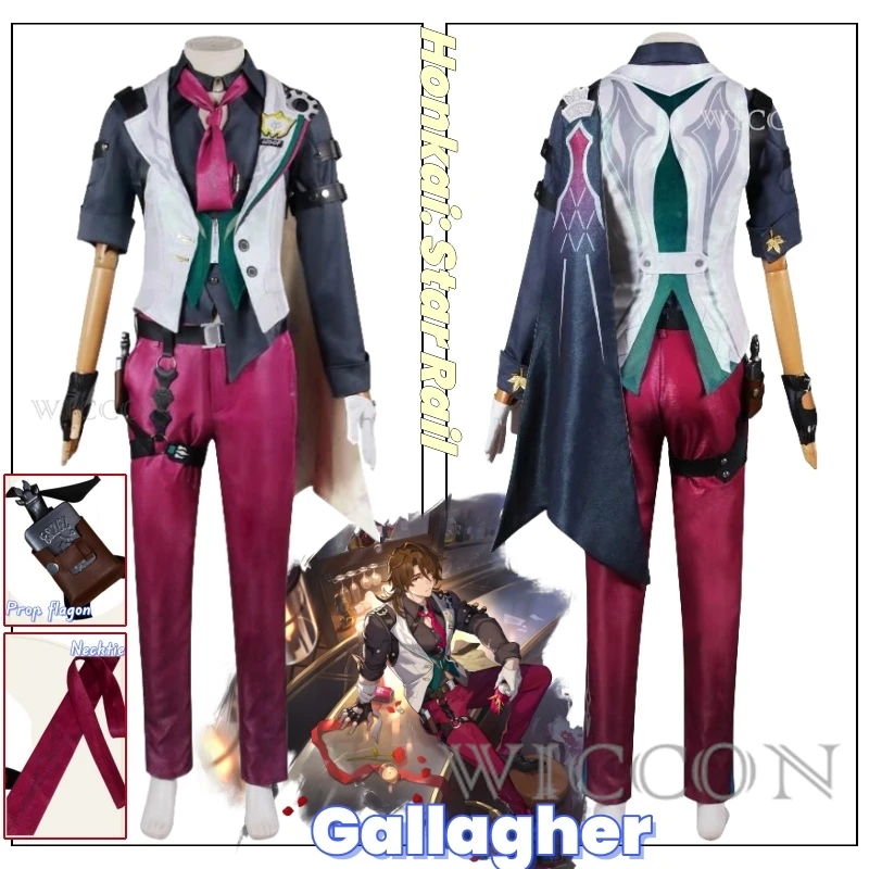 

Gallagher Anime Game Honkai: Star Rail Cosplay Costume Clothes Uniform Cosplay Gallagher Penacony Barmaid Halloween Party Set