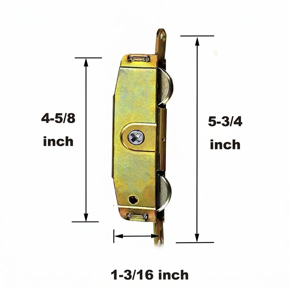 Sliding Door Rollers for Residential Patio Doors - Iron or Stainless Steel 16x3x1.75cm 5-3/4 inch Mounting Spacing