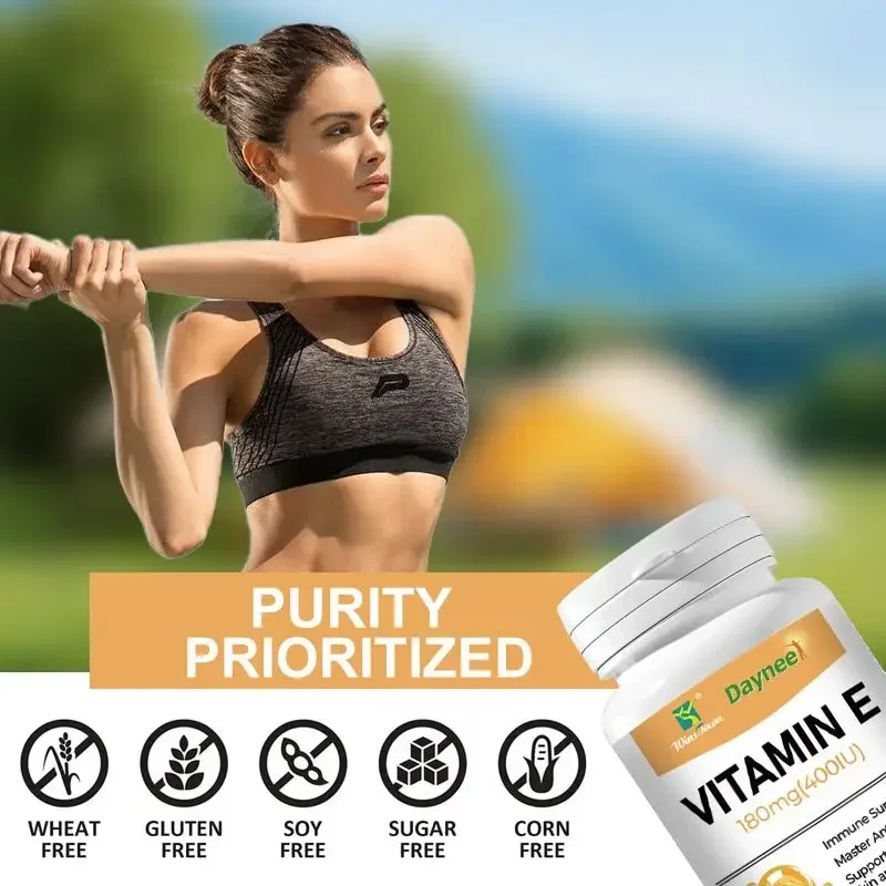 1 bottle of vitamin E soft capsule promotes body metabolism promotes healthy growth enhances immunity