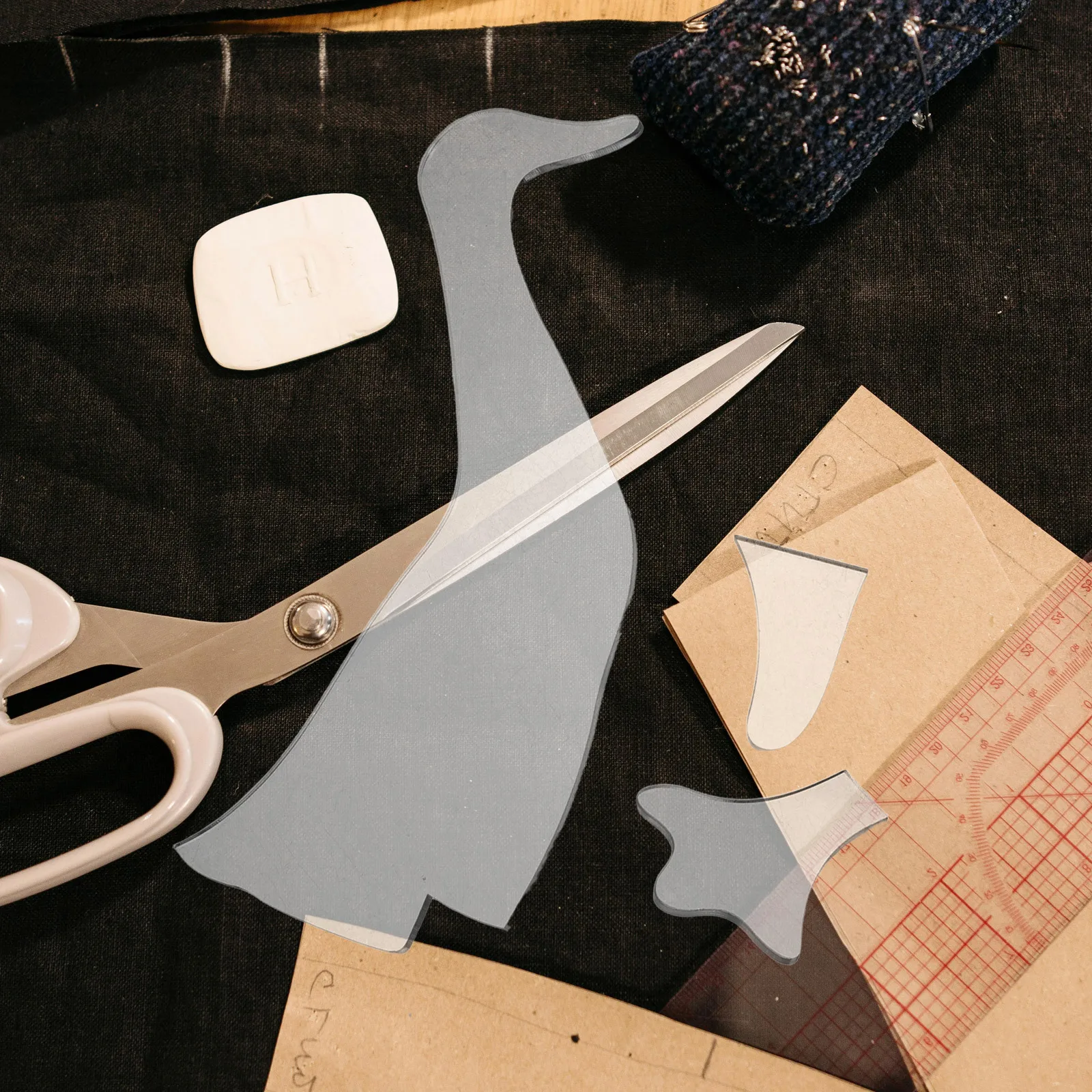 3 قطعة قالب خليط الاكريليك مجموعة الإبداعية محشوة بطة أنماط الخياطة اللحف الإستنسل للمبتدئين الأسرة الحرف