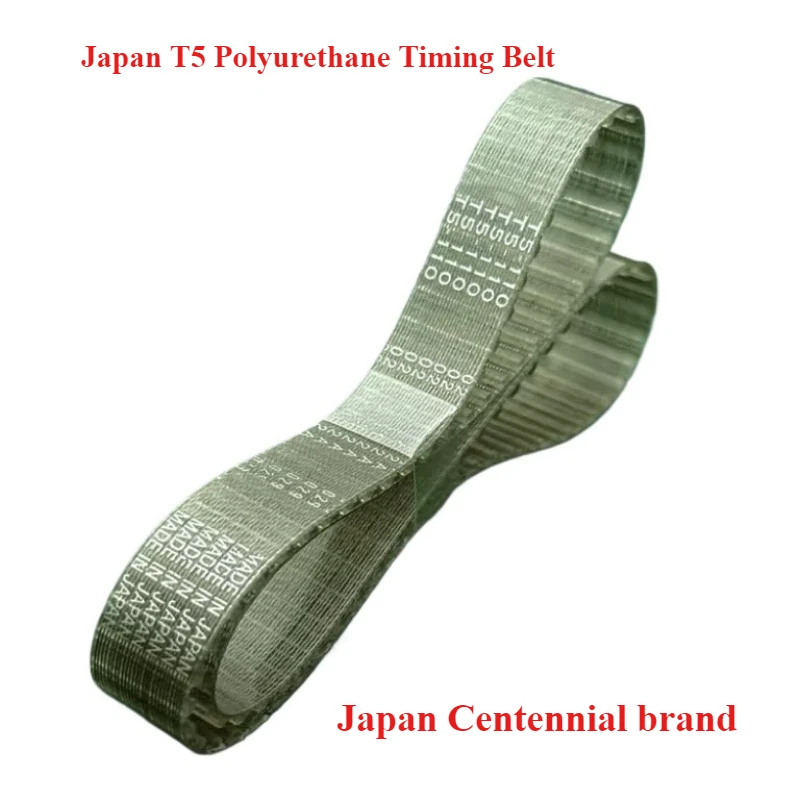 

T5-45 T5-49 T5-50 T5-51 T5-52 Japan T5 Polyurethane Timing Belt for Data Writer, Facsimile, Sewing Machine Tools 3D Printer