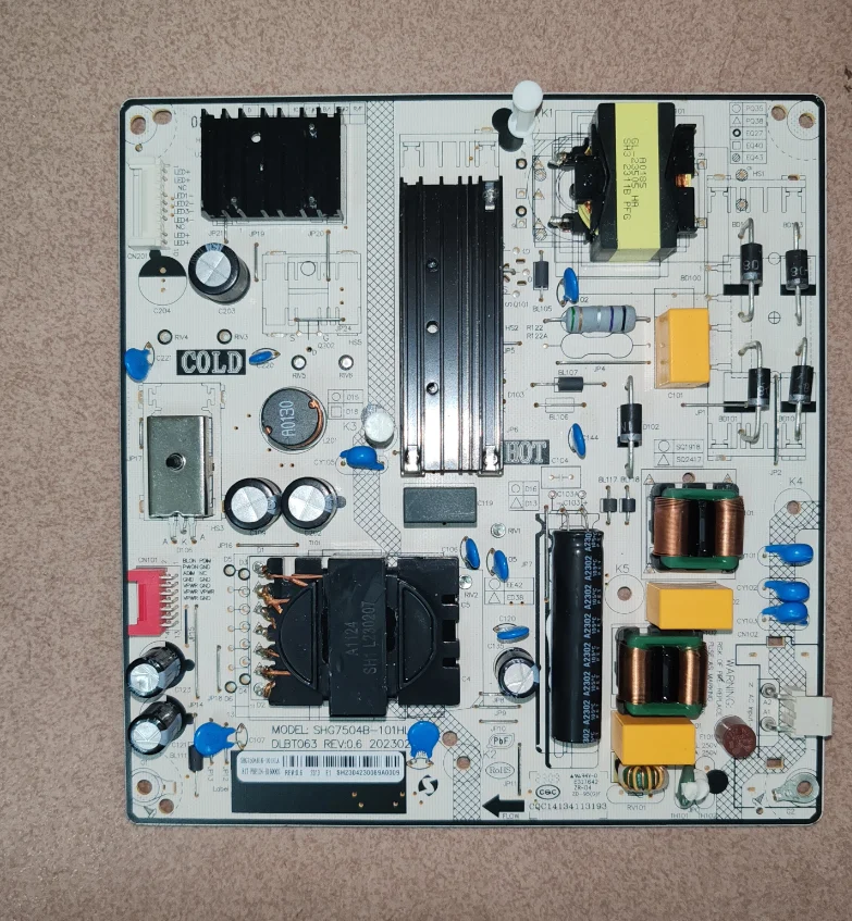 DLBT063 SHG7504B-101HL LED-TV-Stromversorgungsplatine, 3-Spezifikations-Verifizierungsschnittstellen