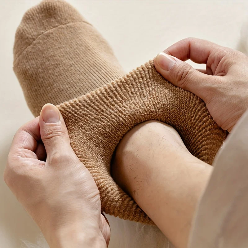 8/4/1 pares de meias masculinas grossas e quentes para uso no inverno, meias femininas e meias de chão de toalha adequadas para atividades ao ar livre