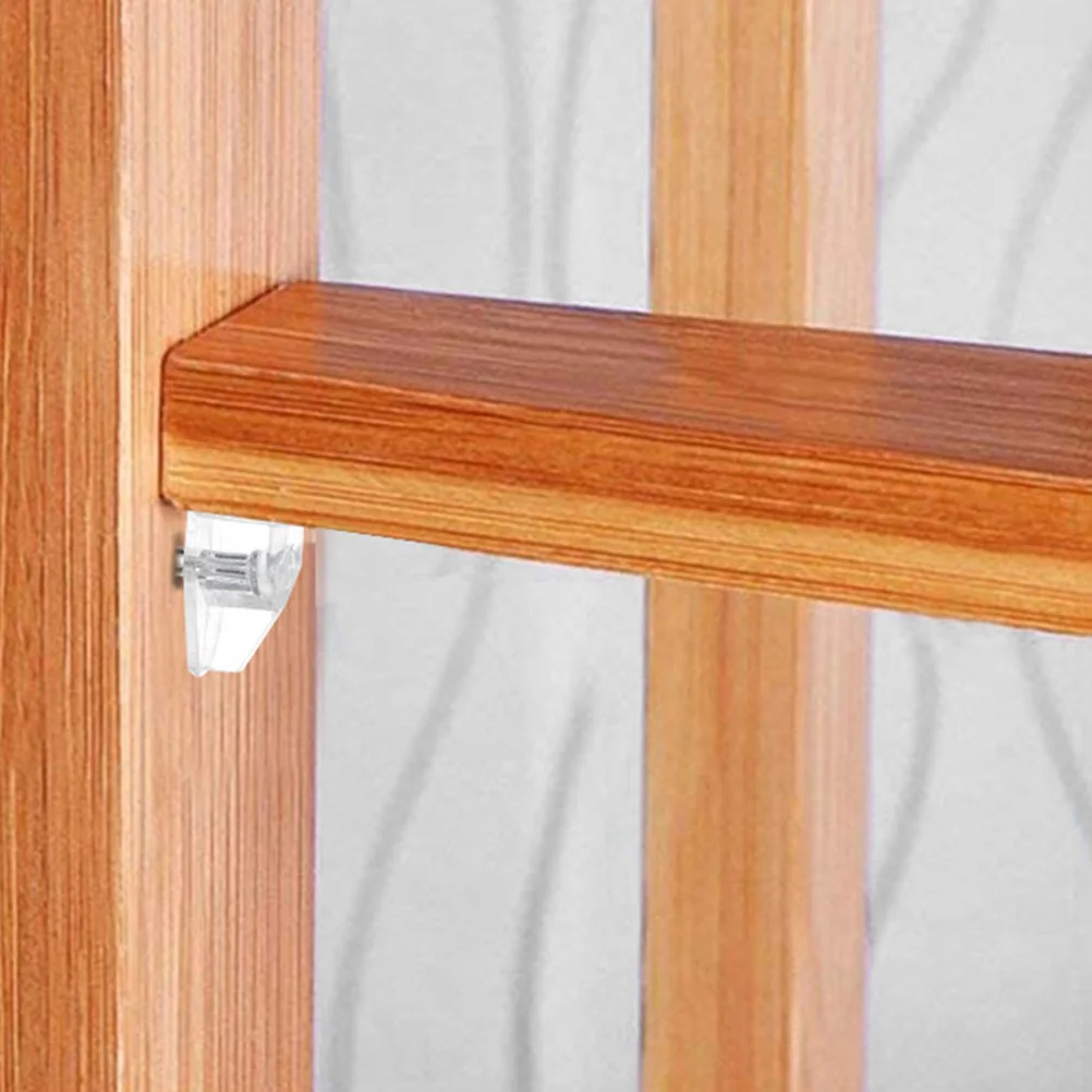 

50Pcs Shelf Support Pegs Clear Plastic Replacement Shelf Holders for Cabinets Bookshelves Transparent Board Nail Supports