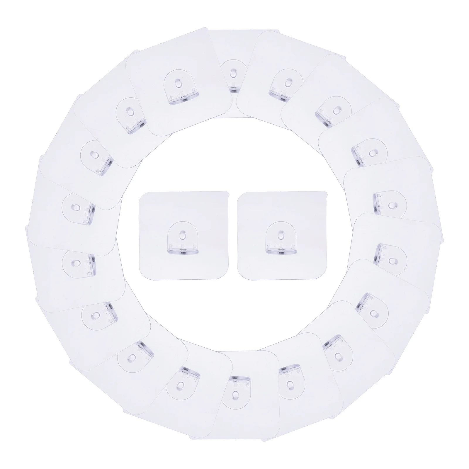 

50 pcs Board Clips No Tools Strong Adhesive Support Pegs For Cabinets Wardrobes Bookcases Shelf Cabinet Shelf Brackets Holder