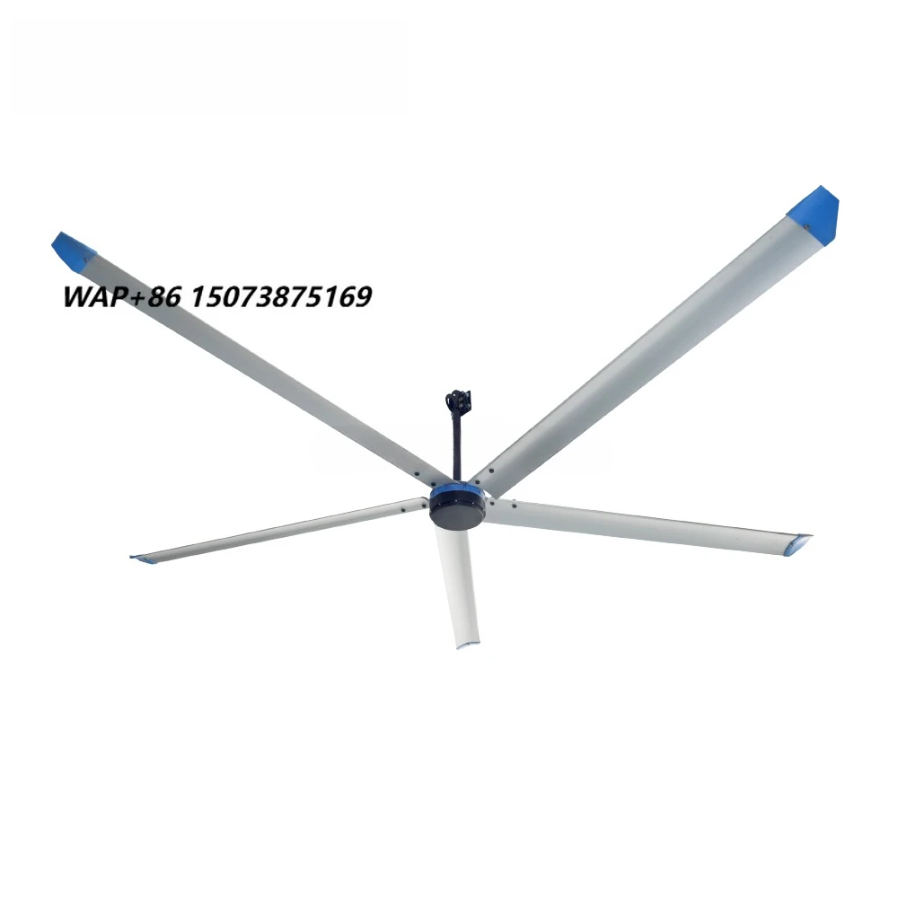HVLS Ceiling Fans Warehouse Station Cooling Big Strong Fans Variable Frequency Speed Adjust Fan