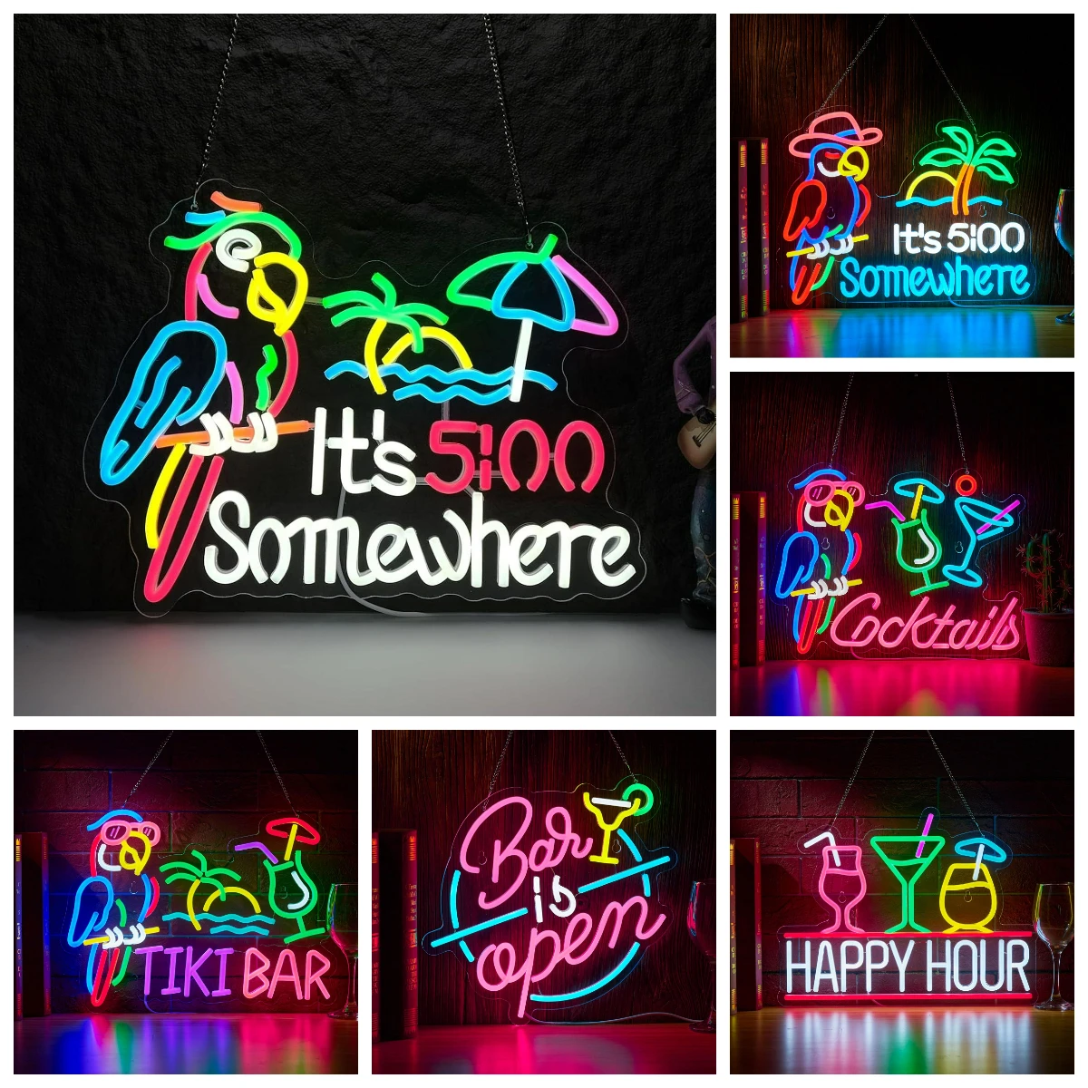 enseigne-neon-led-usb-a-intensite-variable-motif-tiki-bar-et-perroquet-tropical-pour-pub-man-cave-fete-hawaienne-decoration-artistique-veilleuse-cadeaux