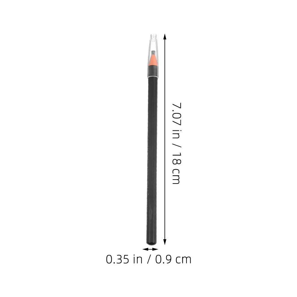 2 قطعة قلم حواجب مقاوم للماء ومقاوم للعرق، قلم حواجب يدوم طويلاً، تصميم خط سحب دقيق، فرشاة تحديد الحواجب الطبيعية