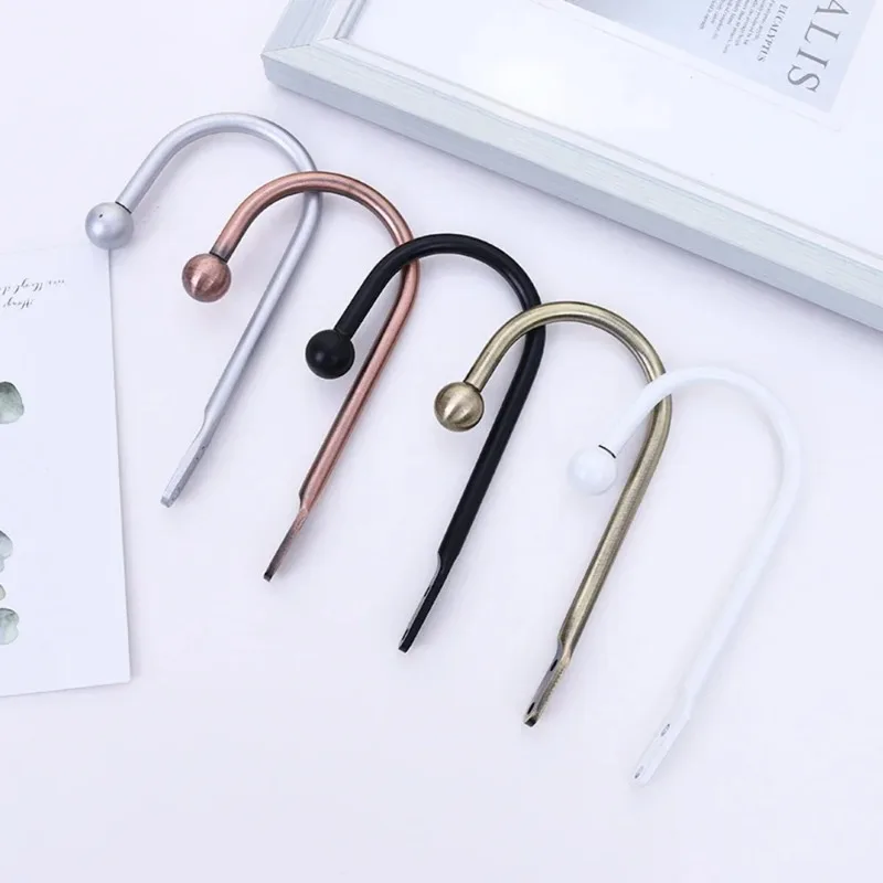 

Новые 2 шт. ретро-крючки U-образной формы из железа с круглой головкой, настенные, для штор, для спальни, кухни, ванной, с винтом, 2026