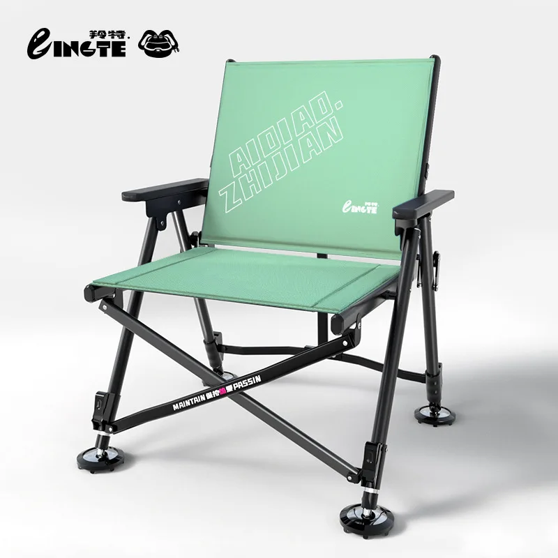 

Adjustable Full Floor Folding Fishing Chair Portable Platform Wild Fishing Stool for Outdoor Sports And Camping