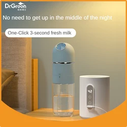 Dr.Green 4S Thermostatic Newborn Baby Bottle Wide Mouth Glass 150mL/240mL Sealed isolation Fast milk filling RemovableWashable