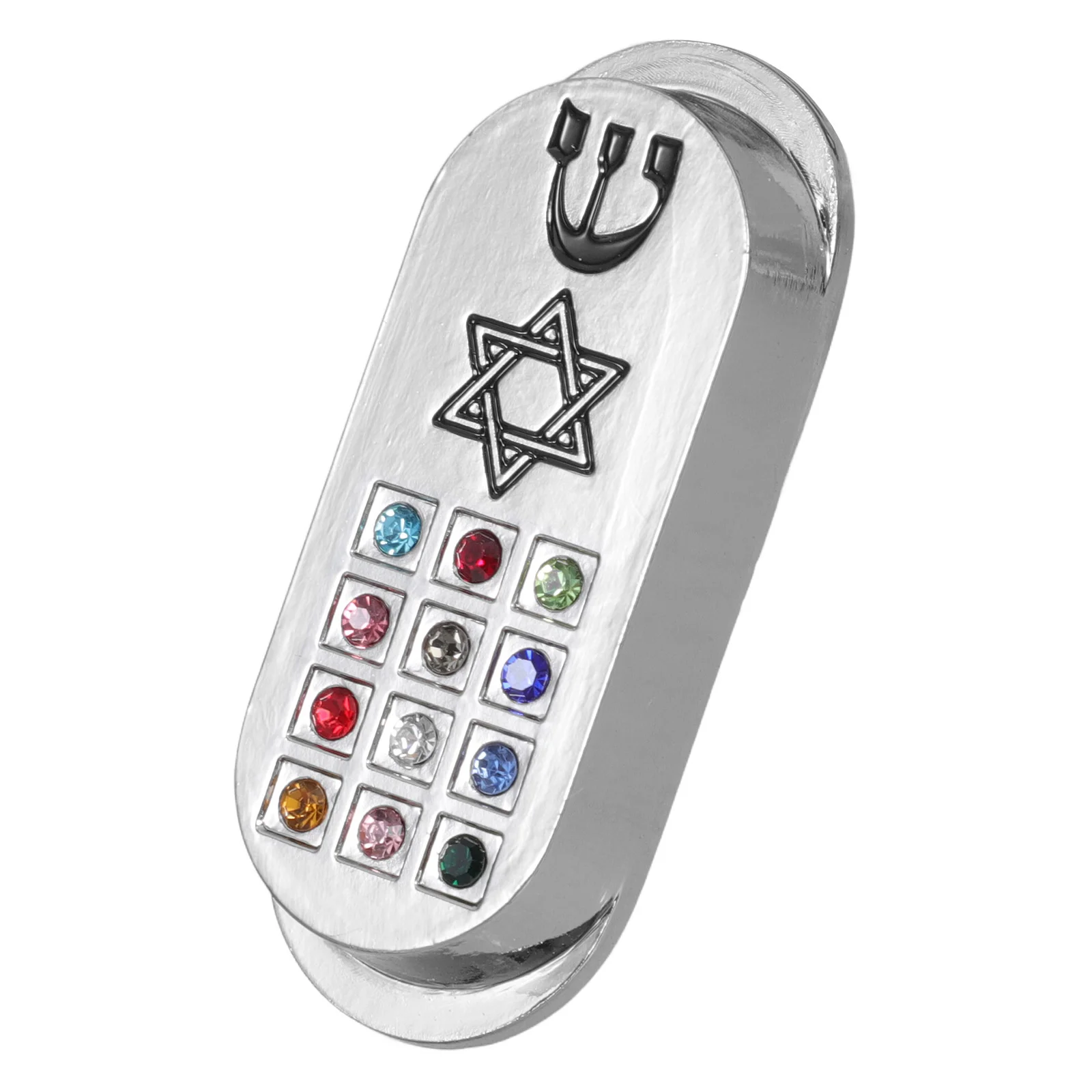 Menorah Jewish Gifts Mezuzah For Outside Goal Post Silver Paper Car Mounted Travel