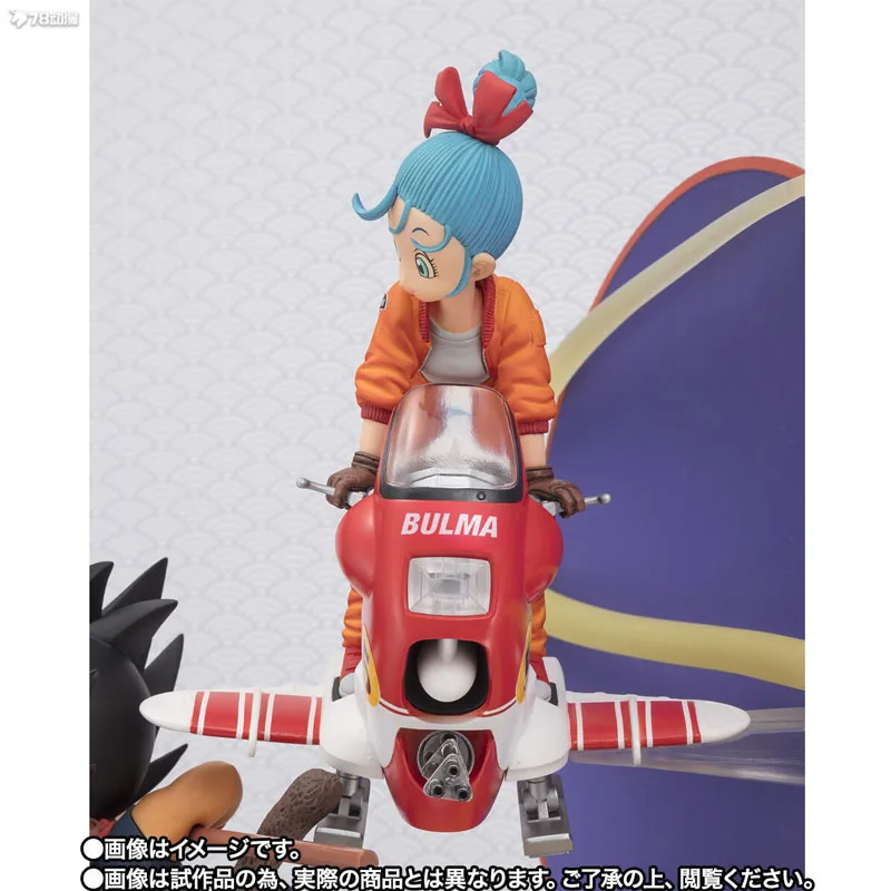 Bandai Originele Handheld Kit Figuarts NUL DRAGON BALL Dragon Ball SON GOKU BULMA 170mm Anime Model Speelgoed Model Geschenken voor jongens