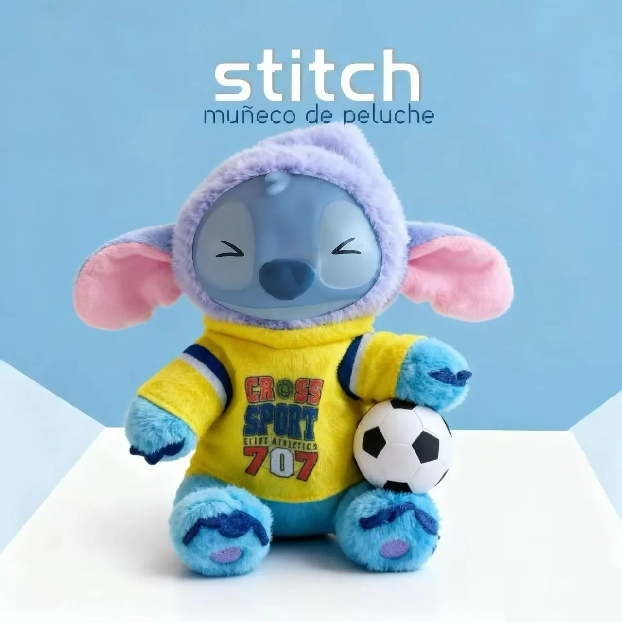 NIEUWE Disney Stitch Football Series Blind Box Voetbal-thema pluche poppen hanger Mystery Box speelgoed vinyl gezicht pop kerstcadeau ﻿