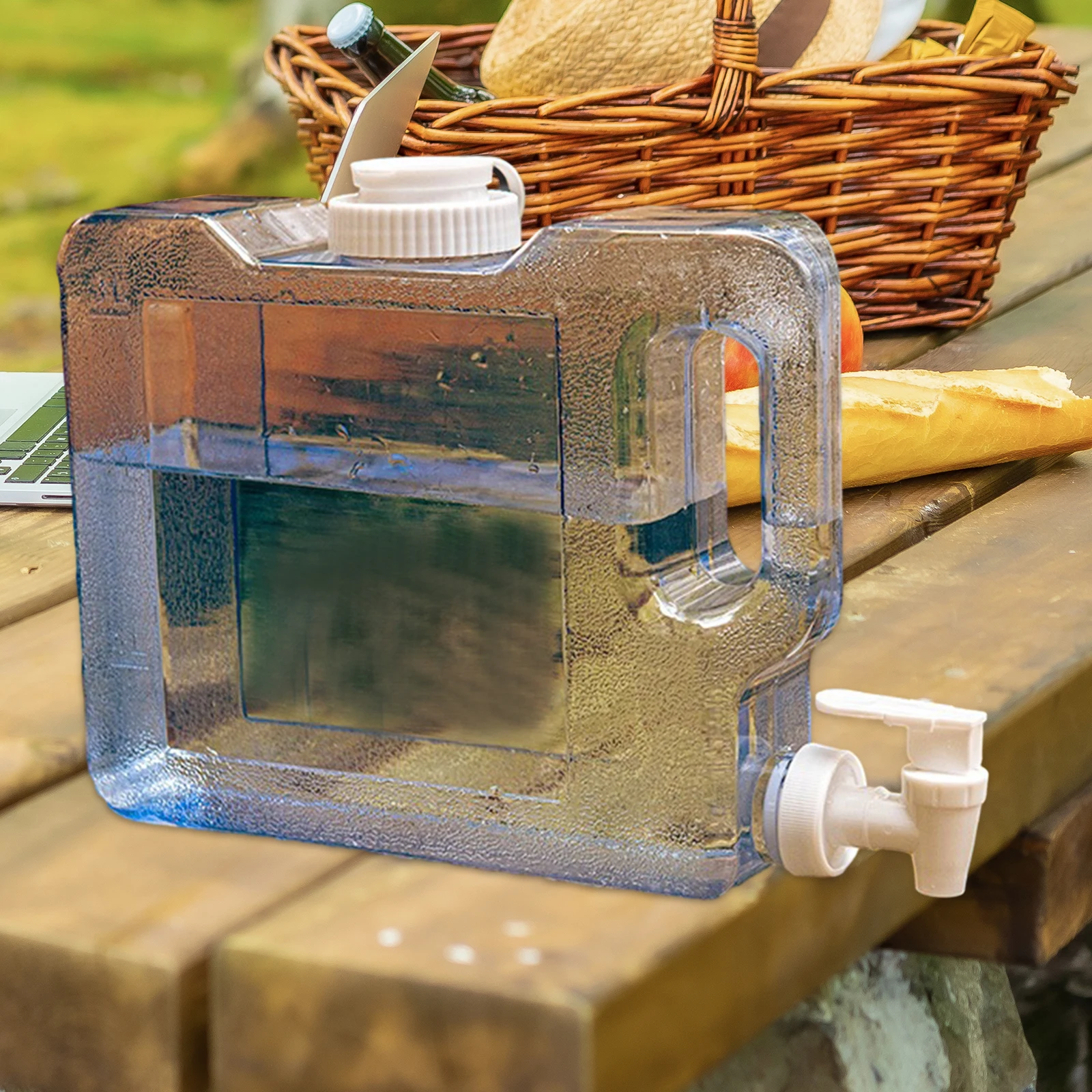 Water Containers Water Tank with Faucet Multifunction Water Bucket Water Jug Water Storage Carrier for Picnic Cooking Hiking