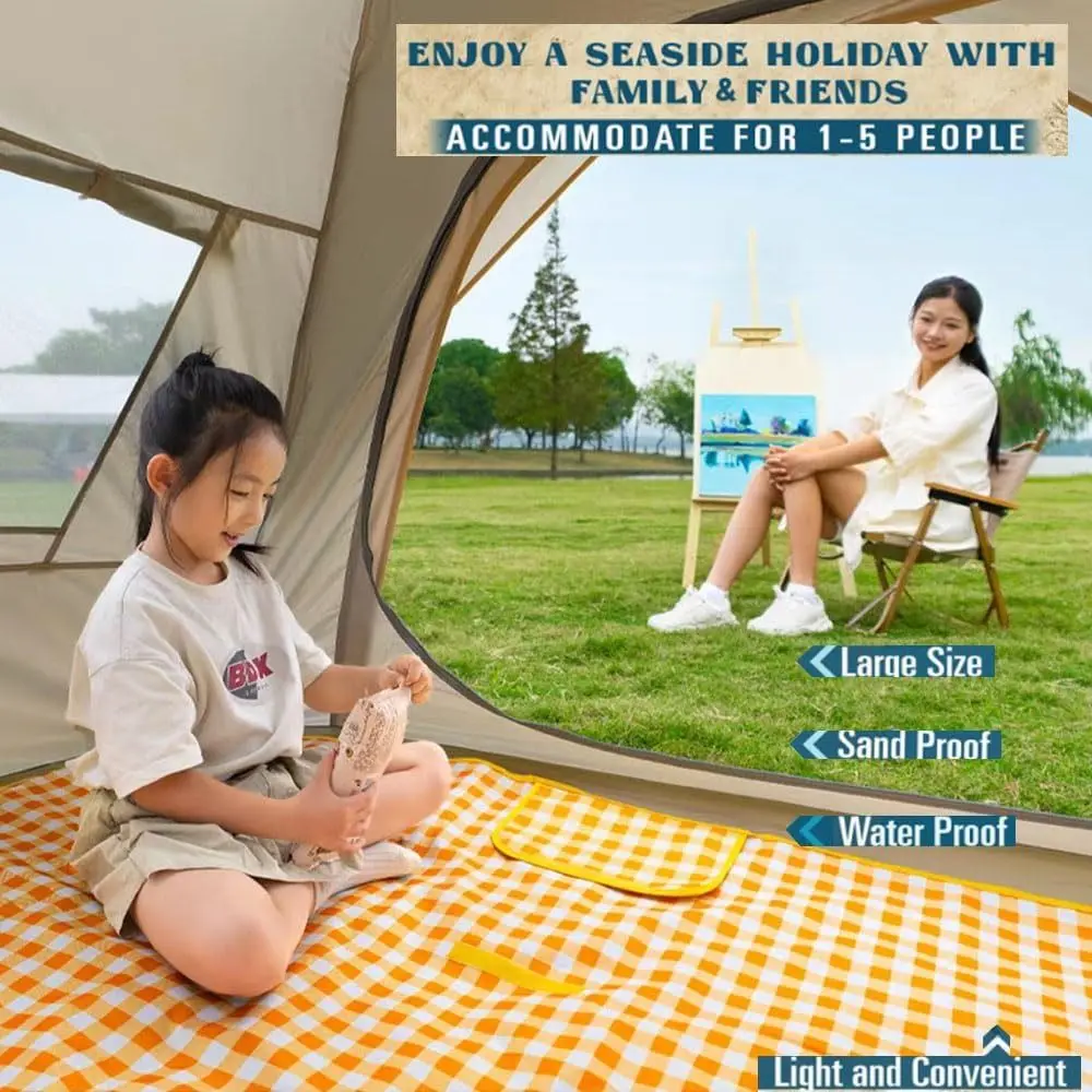 

Foldable Design Picnic Mat Thick Cloth Waterproof cloth Waterproof Mat Sand-proof Anti-slip Outdoor Mat Barbecue