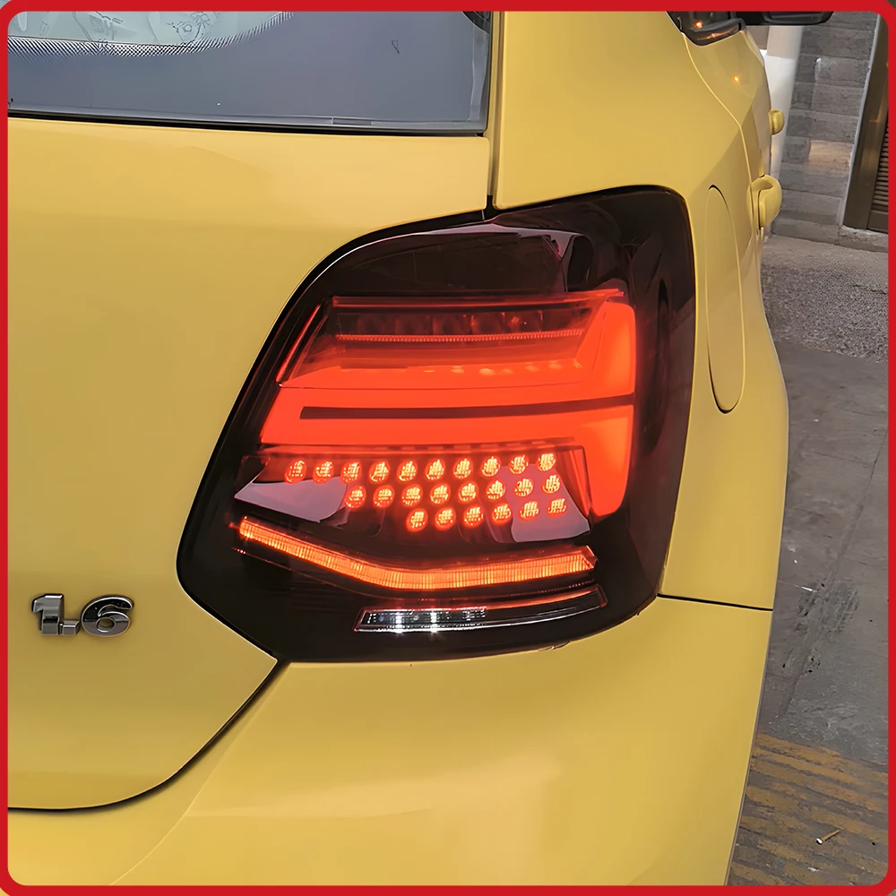 

Car Taillights Assembly For Volkswagen Polo 2011-2018 LED Auto Back Lamps Upgrade Q2 style Highlight Flashing Taillight