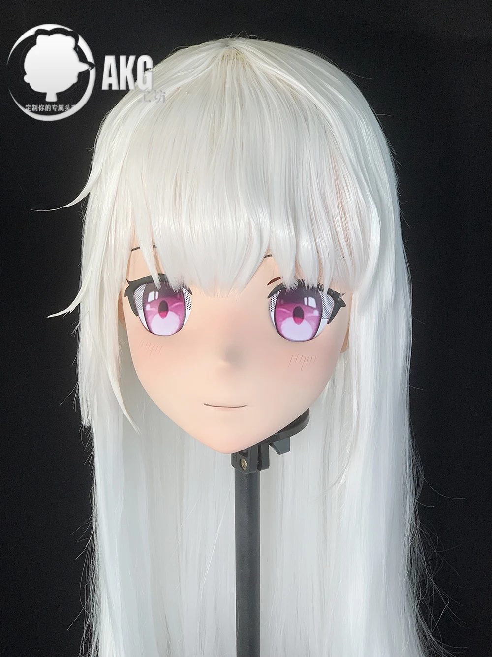 (AL70) Customize Character Crossdress Female/Girl Resin Half/ Full Head With Lock Cosplay Japanese Anime Game Role Kigurumi Mask