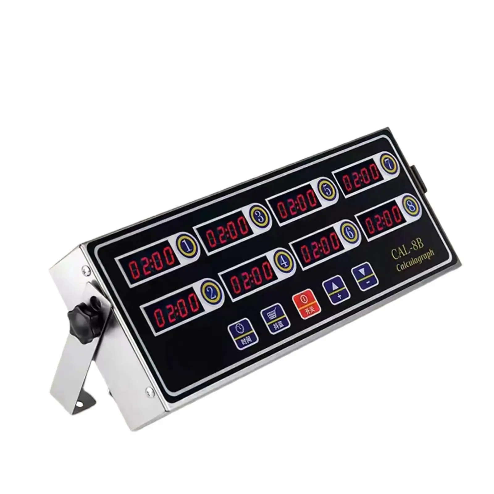 8 Channels Stainless Steel Digital Kitchen Timer for Restaurant Home Kitchen
