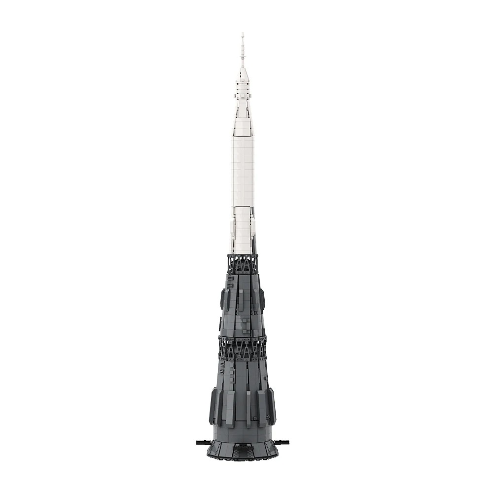 ゴブリックス MOC 宇宙シリーズ 1:110 N1 キャリアロケット 組み立てブロックセット 土星衛星探査ロケットモデル ブロック おもちゃ