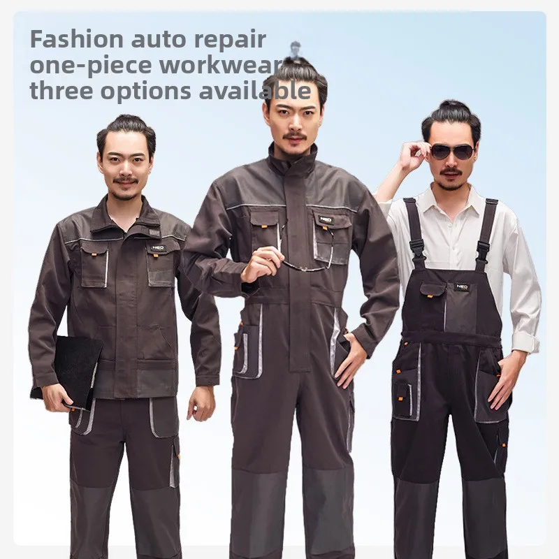 

Рабочая одежда, мужская куртка, брюки, костюм, износостойкая заводская рабочая униформа, 2025 г., рабочий комбинезон для авторемонта, спецодежда для мастерской 5x