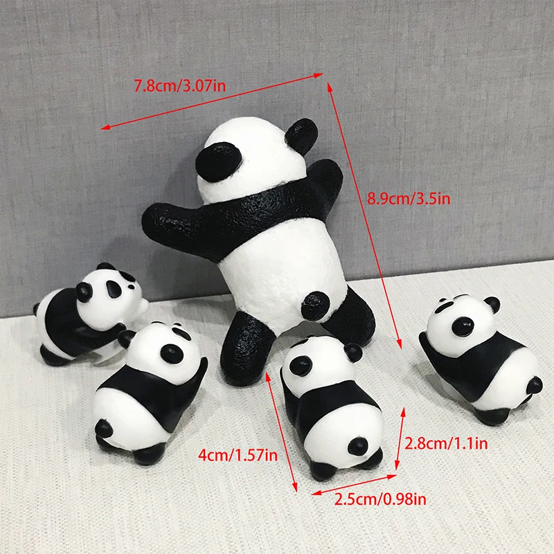 Sandal anak, 1 buah sepatu bayi Panda lucu pesona indah kartun stereoskopik dekorasi anak-anak DIY sandal lubang sepatu gesper pesona