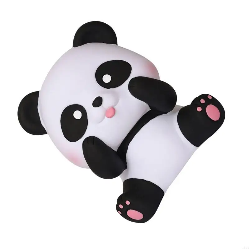 L43A Convenient Coin Collector Case Animal Shaped Money Saving Jar Panda Piggy Banks Automatic Coin Collection Box for Kids