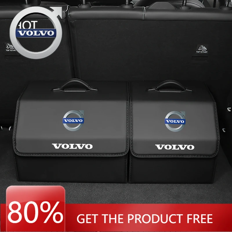 

Подстаканники, кожаный складной ящик для хранения, багажник автомобиля, аксессуары для организации инструментов для Volvo XC90 V90 V60 XC60 V40 S80 S60 S90 C40 XC