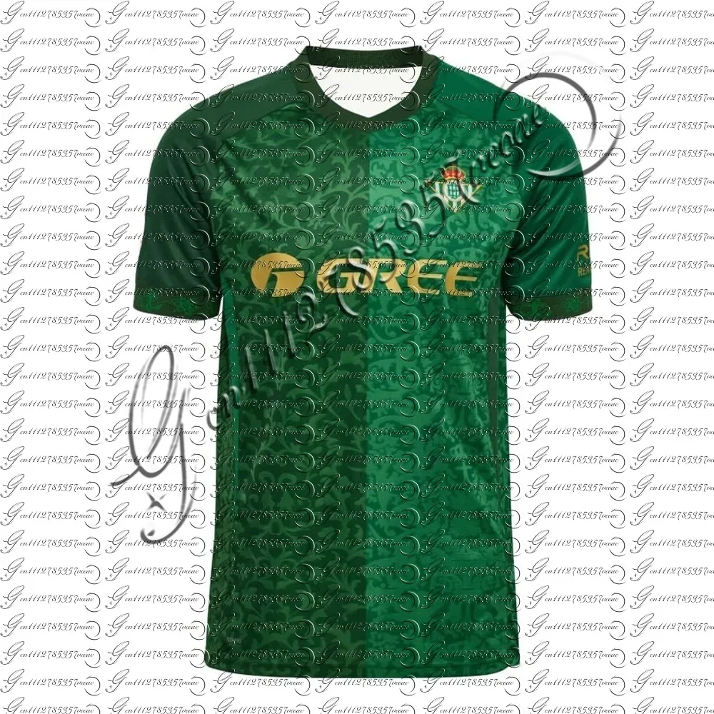 Betis Fußballtrikot, Oversized Y2K Streetwear, schnelltrocknend, kurzärmeliges Fußball-T-Shirt, lässiges Fan-Sport-Oberteil, Familien-Matching-Top – Detail 5
