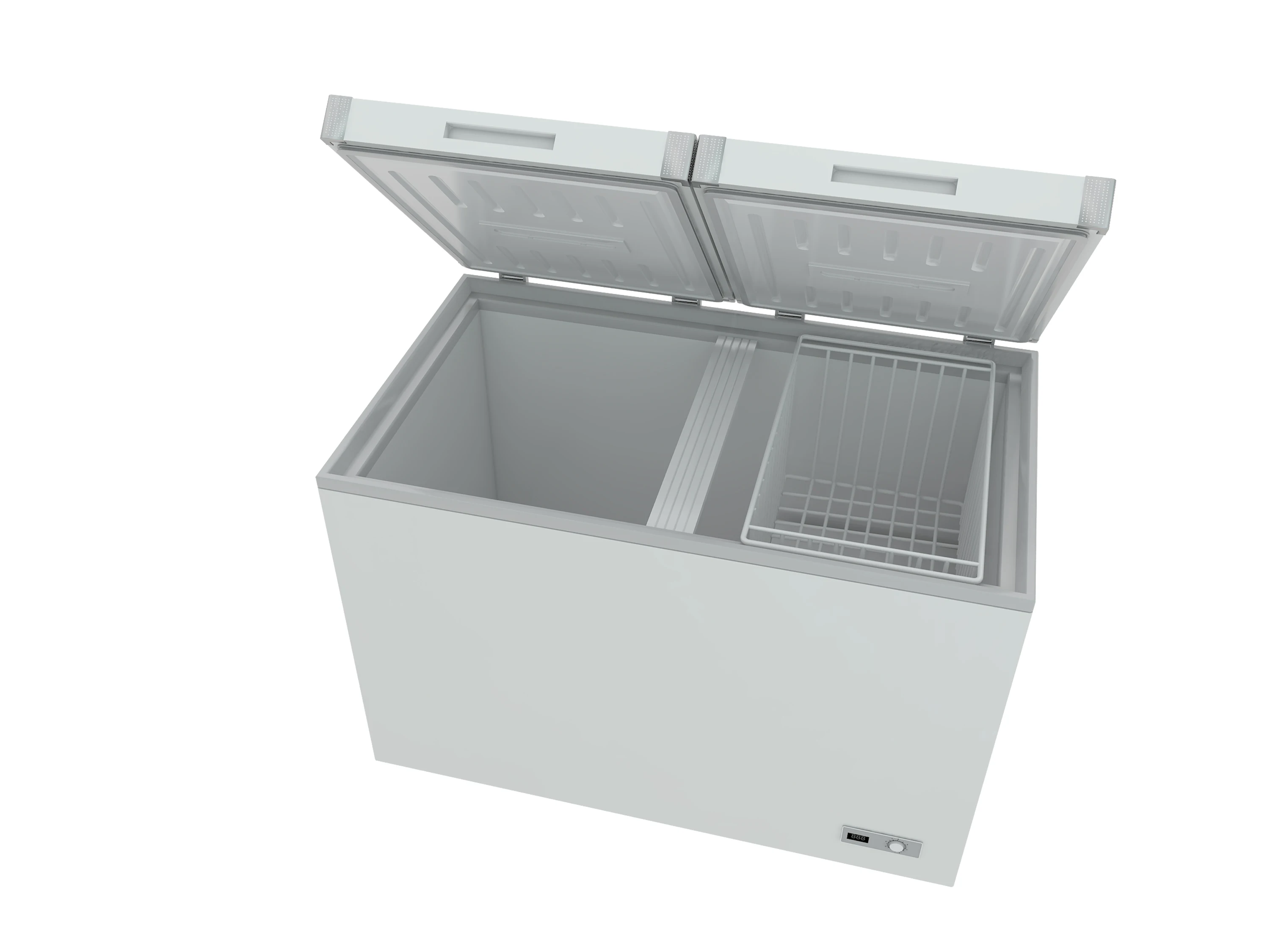 

Cheap Freezer for Household With Two Tempered-glass Doors
