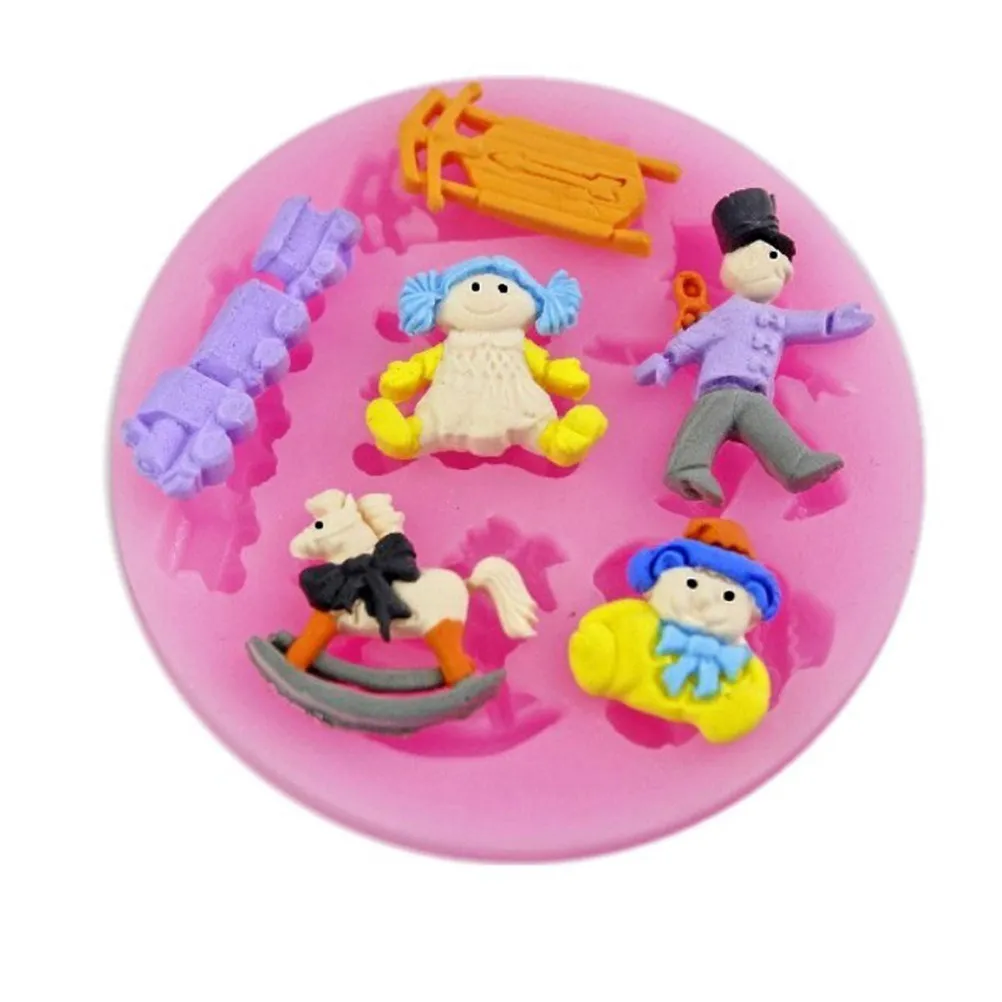 Silicone Cake Mold Creative Fondant Baking Mold for DIY Chocolate Candy Ice Jelly Moulds Creative Fondant Molds