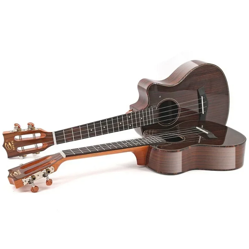 Solid Wood Advanced Ukulele Small Guitar Ukulele Stringed Musical Instruments Beginner\'s Learning  Accompaniment Instruments