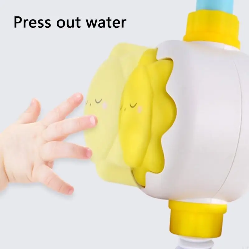 16FE Bath Toy for Toddlers Age 1 2 3 Years Old Girl Boy Baby Bathtub Water Toy Shower Head Infant Toy with Suction Cups