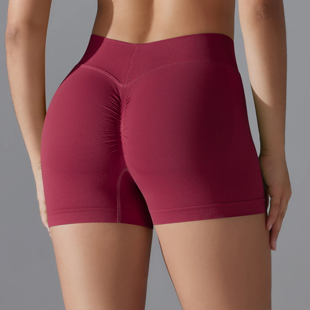 Pantalones cortos de Yoga para mujer, Shorts de cintura alta para entrenamiento, Fitness, levantamiento de glúteos, ropa deportiva para gimnasio,