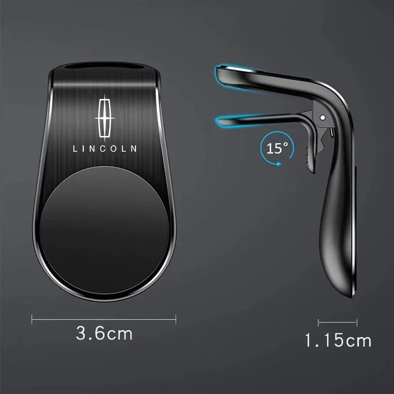 Magnetic Car Phone Holder Metal Stand Accessories For Lincoln Continental MKZ Town-car Aviator Navigator MKX Zephyr Voyager MKC