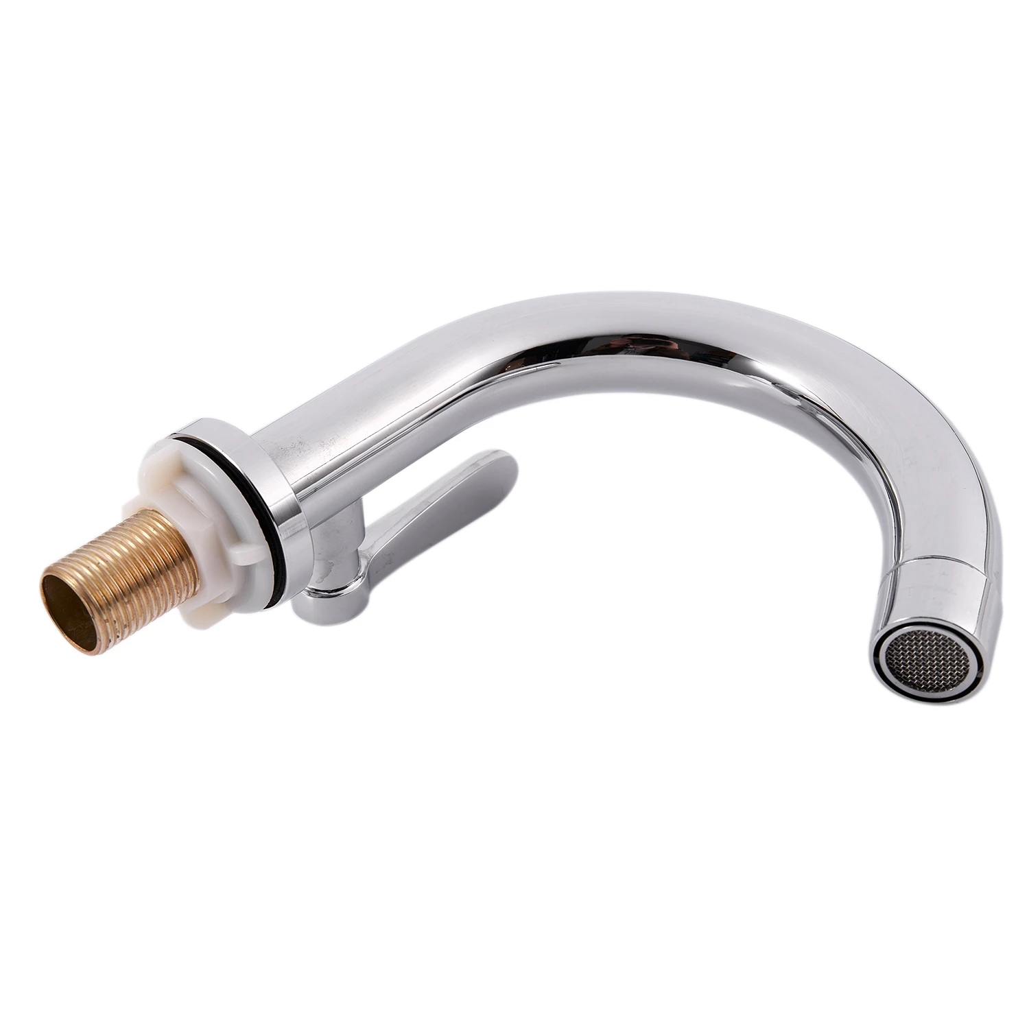 

A04G-Kitchen Basin Faucet Single Cold Deck Mounted Stainless Steel Basin Sink Faucet Mixer Tap Single Handle Bathroom Accessorie