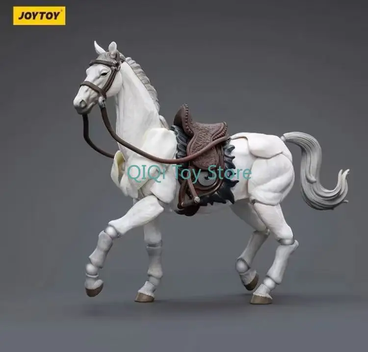 JOY TOY Seria Jianghu 1/18 Starożytny Koń Bojowy Czarno-Biały Model Pojazdu 3,75 cala Ręcznie Robiony Prezent Urodzinowy