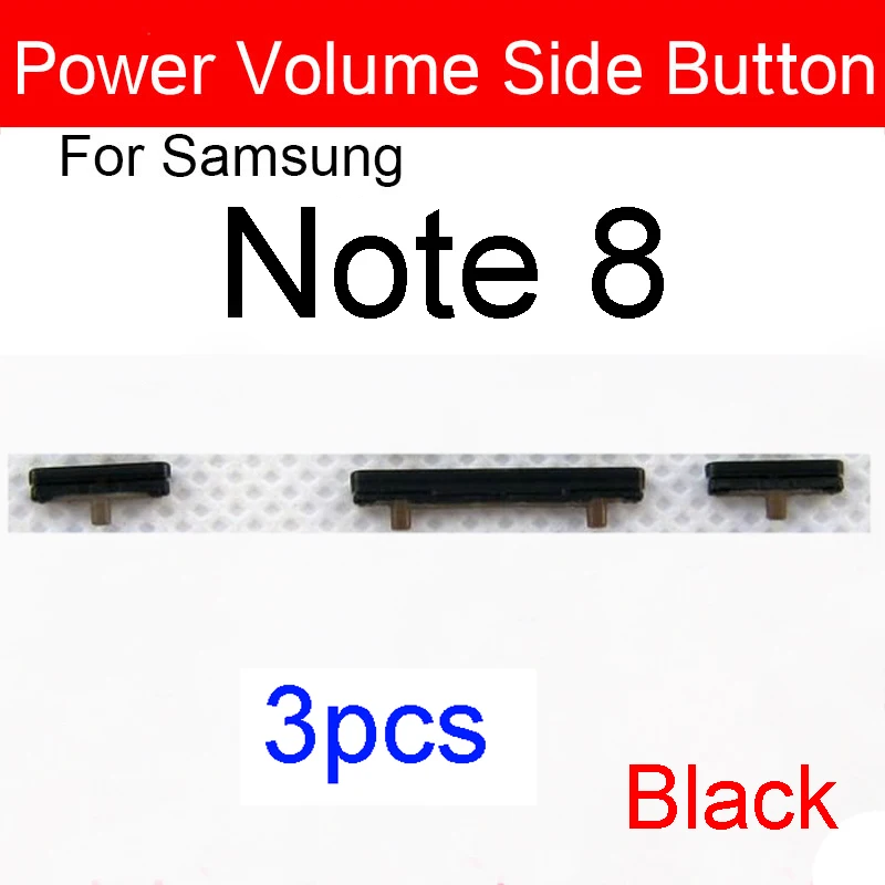 1lot(3pcs) Volume Power Button On Off Side Key For Samsung Galaxy Note 8 N950 N950F N950FD N950U N950W N950N Repair Parts