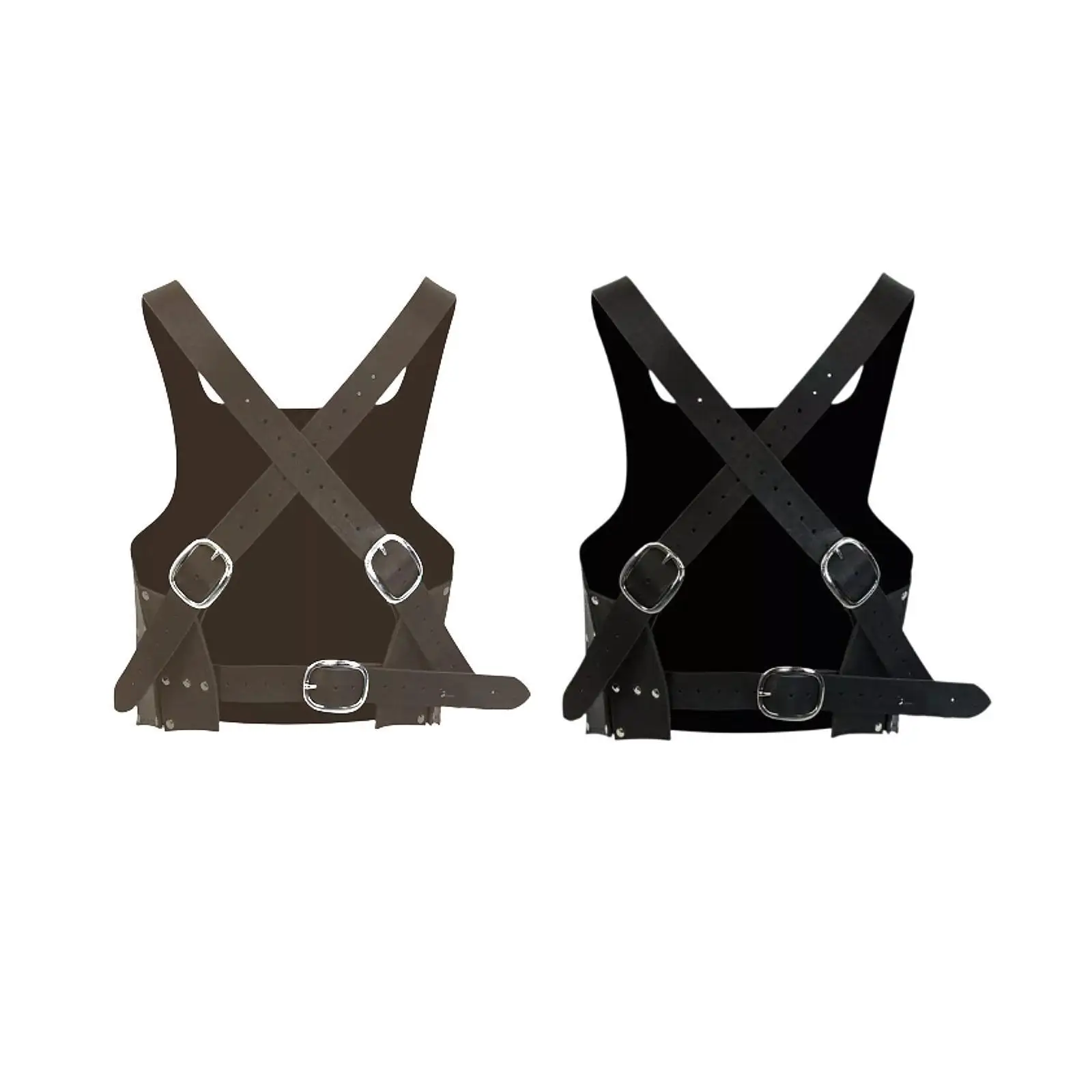 중세풍 가슴 갑옷 경량 PU 가죽 조끼 휴일 테마 이벤트용