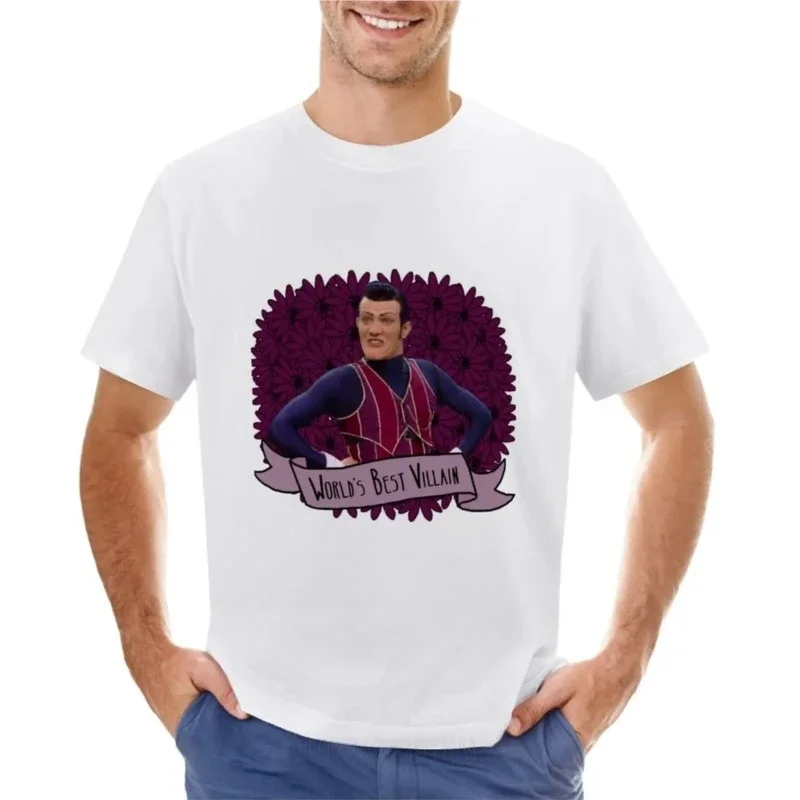 Robbie Rotten T-Shirt boys whites sweat korean fashion anime clothes mens t shirt graphic