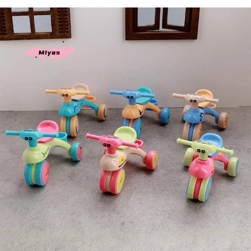 1Pcs Mini Tricycle Dollhouse Toy - Simulation Small Bike Model for Home Scene Decoration Doll House Accessories