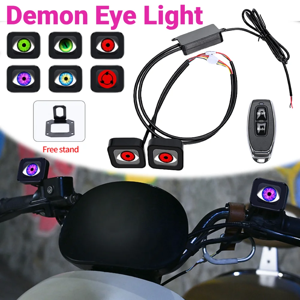 

Светодиодные фонари Demon Eye для мотоцикла, 12-36 В, зеркало заднего вида для мотоцикла, светильник Demon Eye, водонепроницаемые аксессуары для мотоциклов