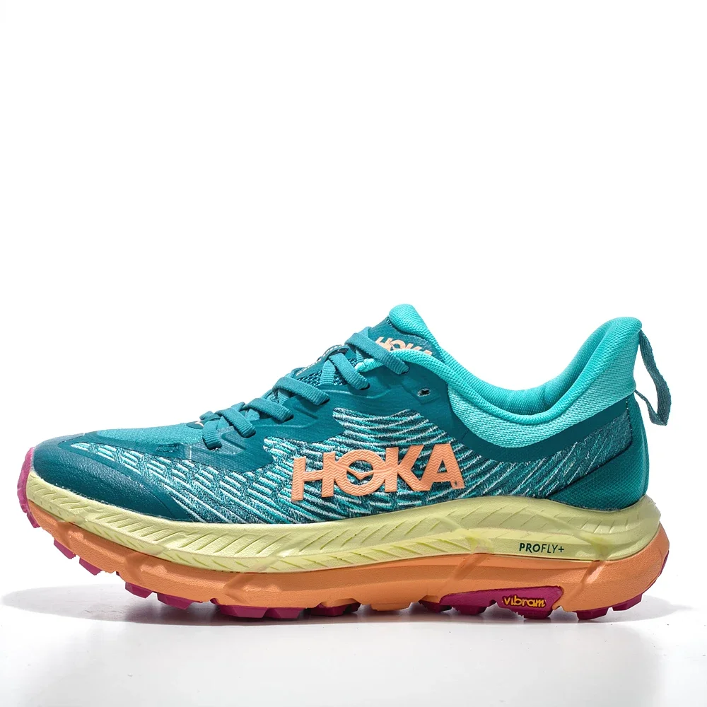 HOKA ONE ONE Mafate Speed 4 Women and Men Blue-green Non-slip Wear-resistant Lightweight Mesh Casual Sneakers Shoes 1129930-DLCR